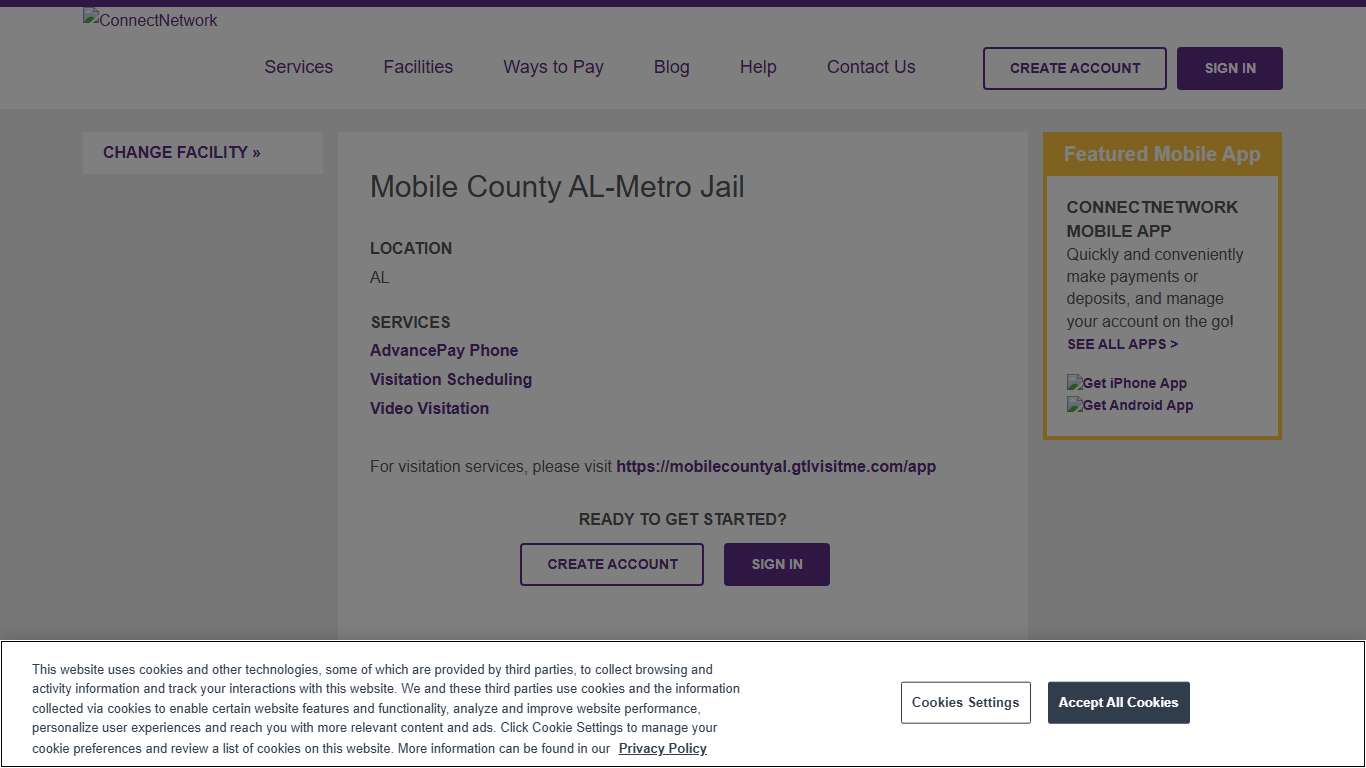 Mobile County AL-Metro Jail ConnectNetwork